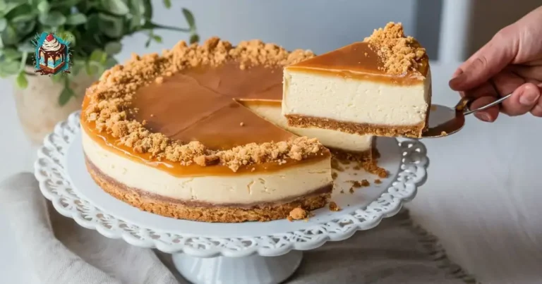 Biscoff Salted Caramel Cheesecake – No Bake Easy Recipe