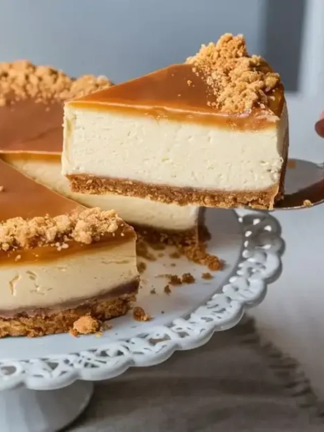 Biscoff Salted Caramel Cheesecake – No Bake Easy Recipe