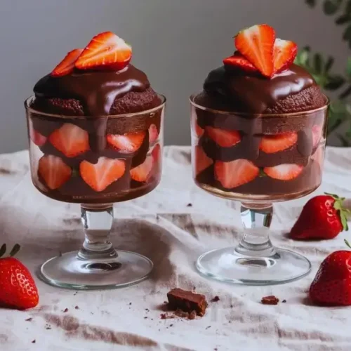 Easy Chocolate Strawberry Mug Cakes M