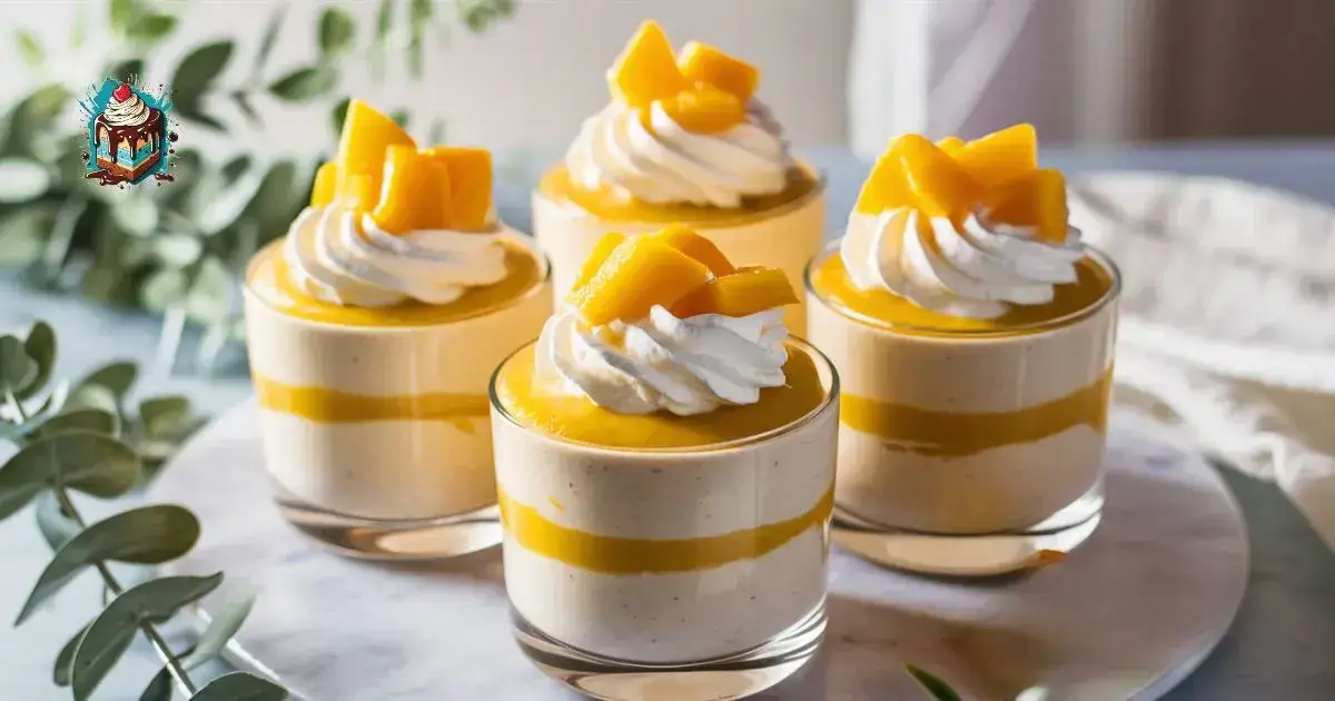 NO BAKE MANGO CHEESECAKE CUPS RECIPE M