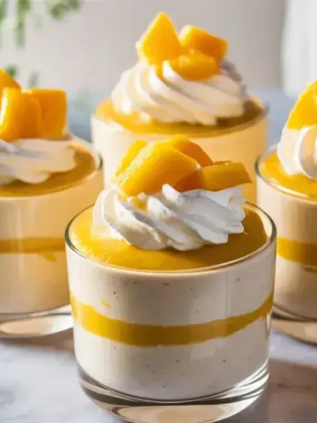 No Bake Mango Cheesecake Cups